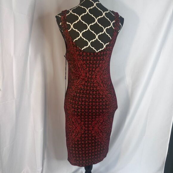 Rock & Republic NWT Baroque Deluxe Bodycon Glittery Abstract Tank Dress Sz Large - Picture 3 of 9